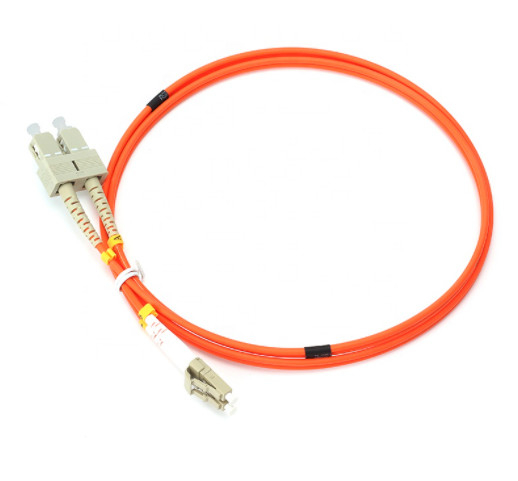 PVC con varios modos de funcionamiento a dos caras del SC LC 50/125 LSZH del cordón de remiendo de la fibra óptica de 2.0m m 3.0m m OM2