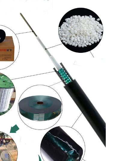 Gastos indirectos acorazados del cable de fribra óptica GYXTW de la base del solo modo 8 para la tubería