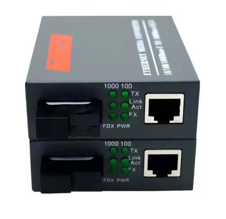 Fibras de fibra óptica del solo modo del transmisor-receptor los 20KM 1310nm 1550nm HTB-GS-03A/B del gigabit solas