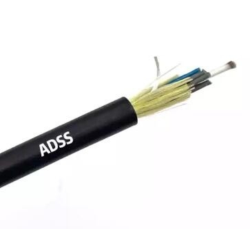 Cable de fibra óptica impermeable Adss 48 96 Core Air Single Mode 100/200/300m Span