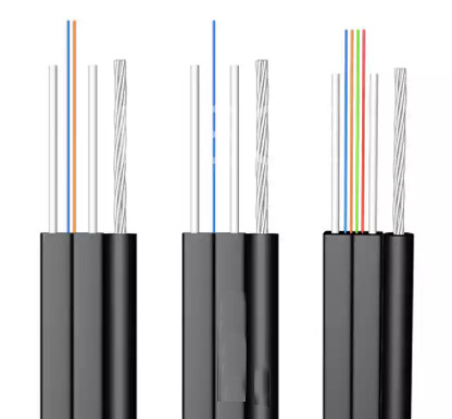 Chaqueta reforzada LSZH del solo modo G657A2 FRP del cable de descenso de la fibra óptica de 1 base GJYXCH