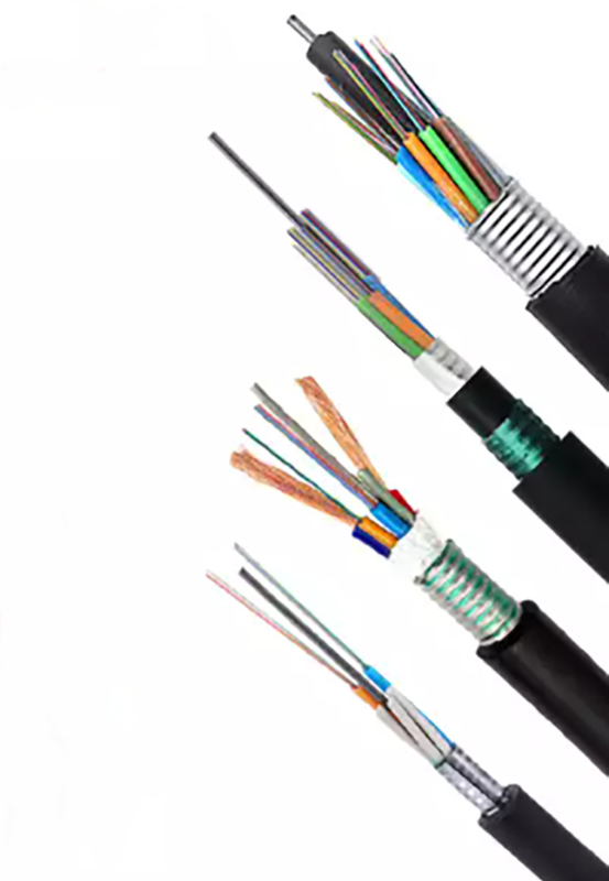 Entierro directo cable de fribra óptica GYTA blindado monomodo 144 funda doble base