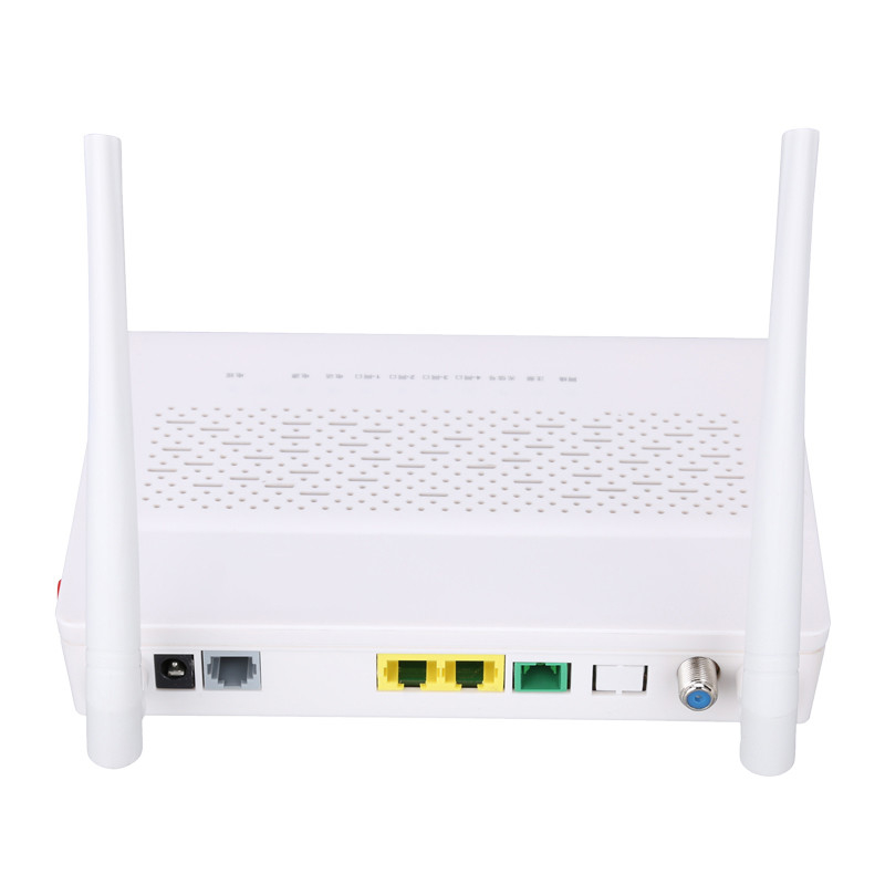 2.4GHz Ontario blanco multi del color FTTH ONU de los POTES CATV de la función XPON ONU 1FE 1GE WIFI