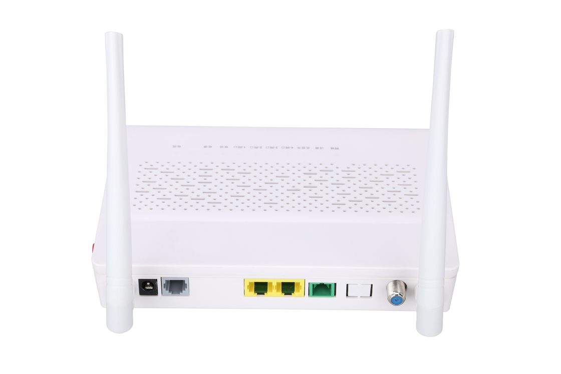 2.4GHz Ontario blanco multi del color FTTH ONU de los POTES CATV de la función XPON ONU 1FE 1GE WIFI