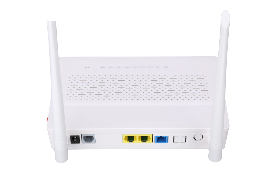 Unidad óptica el 1*10/100M And de la red de los POTES ONU de 2LAN WIFI el 1*10/100/1000M With Auto Negotiation
