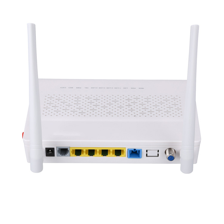 Frecuencia 2.4G del aumento del modo 5DBI de los POTES CATV 2T2R del Ontario 3FE 1GE WIFI de TX 1310nm RX 1490nm FTTH ONU