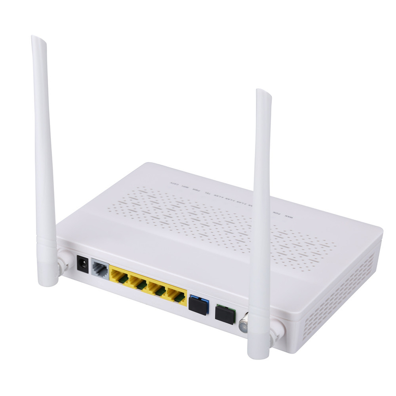 2T2R los POTES CATV del modo GPON EPON ONU 3FE 1GE WIFI se doblan módem de la fibra FTTH ONU