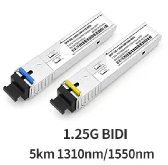 módulo del conector BIDI SFP del SC 1550/1310nm del transmisor-receptor los 5km de la fibra óptica de 1.25G SFP