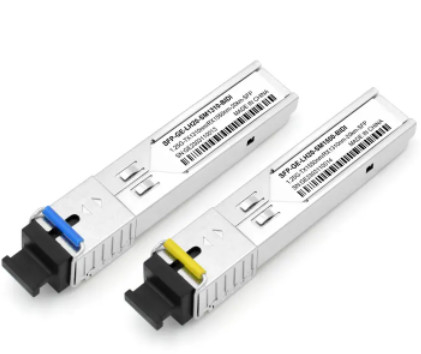 Conector BIDI del SC 1310/1550nm de SFP 1.25G los 20km del transmisor-receptor de la fibra óptica del solo modo