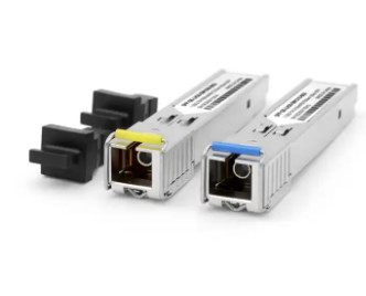Conector BIDI del SC 1310/1550nm de SFP 1.25G los 20km del transmisor-receptor de la fibra óptica del solo modo