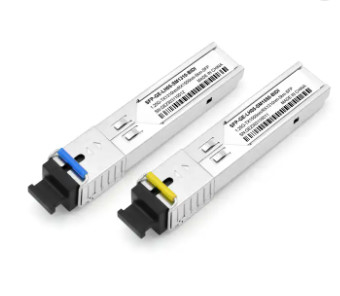 modo del transmisor-receptor de la fibra óptica de 1.25Gbps SFP solo para la alta red del ancho de banda