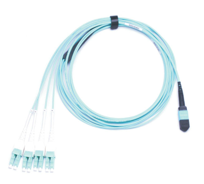 8 púrpura con varios modos de funcionamiento del FANOUT OM2 del SC LSZH 8F de la fibra óptica MPO MPO LC de la base