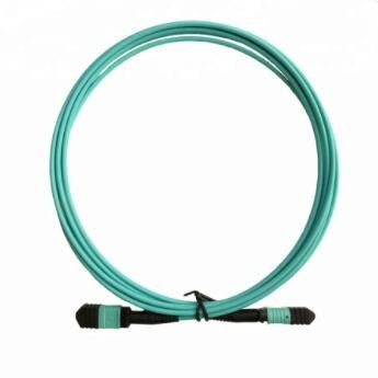 Base LSZH 3M, cable del conector de cable de MPO 12 del tronco de la fibra óptica de OM3 milímetro