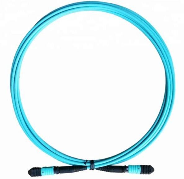 Cable de la fibra de OM3 MPO 12, cordón de remiendo del SM para el módulo de QSFP