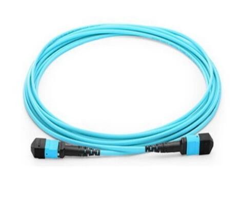 Cable de la fibra de OM3 MPO 12, cordón de remiendo del SM para el módulo de QSFP