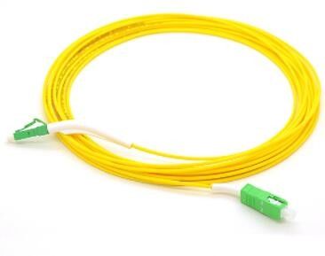 cordón de remiendo de la fibra óptica 9/125um, cable de la fibra del modo del 1M Lc Lc Single