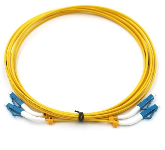 cordón de remiendo de la fibra óptica 9/125um, cable de la fibra del modo del 1M Lc Lc Single