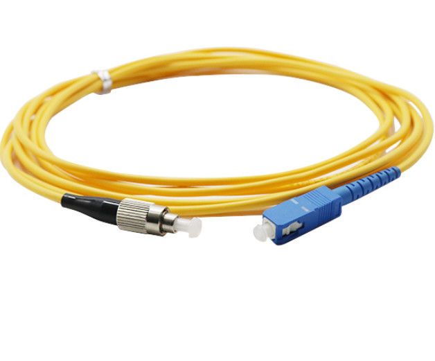 SC cero del cordón de remiendo del halógeno FC, G657A Jumper Cord óptico