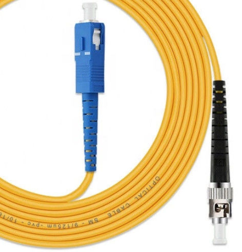 Cordón de remiendo de la fibra óptica OS2 SC/UPC al solo modo de ST/UPC