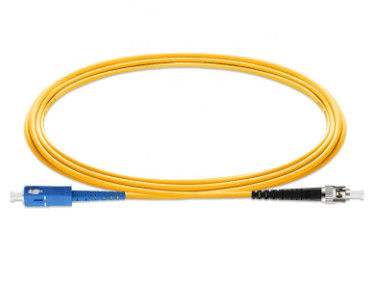 Cordón de remiendo de la fibra óptica OS2 SC/UPC al solo modo de ST/UPC