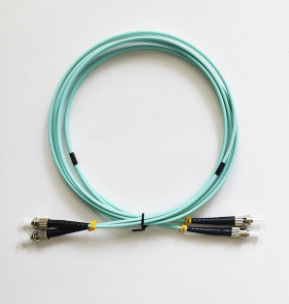 cable AQUA Color For FTTH del remiendo de la fibra con varios modos de funcionamiento del ST de los 2M ST To