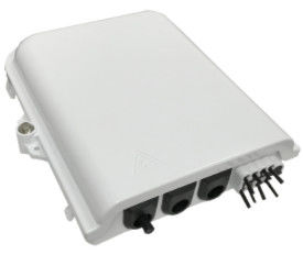 8 cierre antienvejecedor del empalme del PLC de la caja de distribución de la fibra óptica de los corazones 1x8