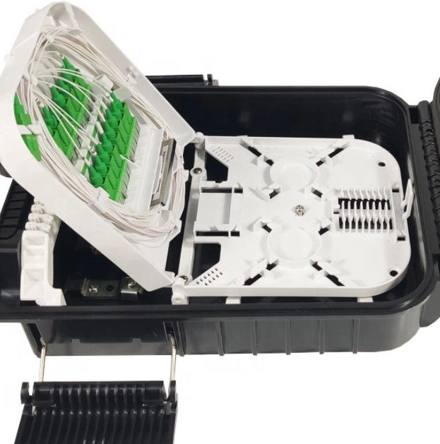 Material de 16 de la base de la fibra óptica de distribución de la caja ABS de la PC para FTTH FTTB FTTX