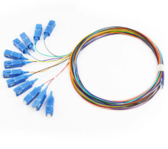 12 quita el corazón al 1M Optical Fiber Pigtail SC/UPC para la telecomunicación