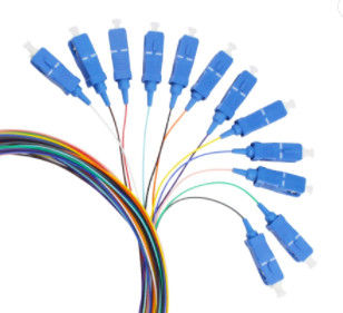 12 quita el corazón al 1M Optical Fiber Pigtail SC/UPC para la telecomunicación