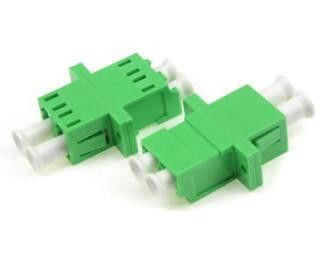 Adaptador a dos caras con varios modos de funcionamiento del LC APC con color verde del reborde