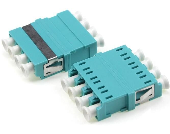 Adaptadores bajos de la fibra óptica del IR, corazones del adaptador 4 del patio de OM3 LC