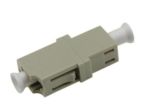 Adaptadores a una cara de la fibra óptica del LC, color del beige del adaptador de red de la fibra