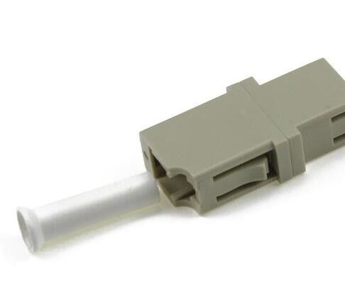 Adaptadores a una cara de la fibra óptica del LC, color del beige del adaptador de red de la fibra