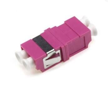 Adaptadores a dos caras de la fibra óptica OM4, lc al tipo de la simetría del adaptador de la fibra del lc