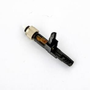 Color rápido del negro del conector de la fibra óptica del ISO FC para CATV