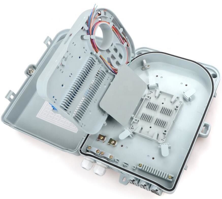 Divisor del casete del 1:16 de la caja de la pared de la fibra óptica o 24 coletas de la base y caja de los adaptadores FTTH FDB