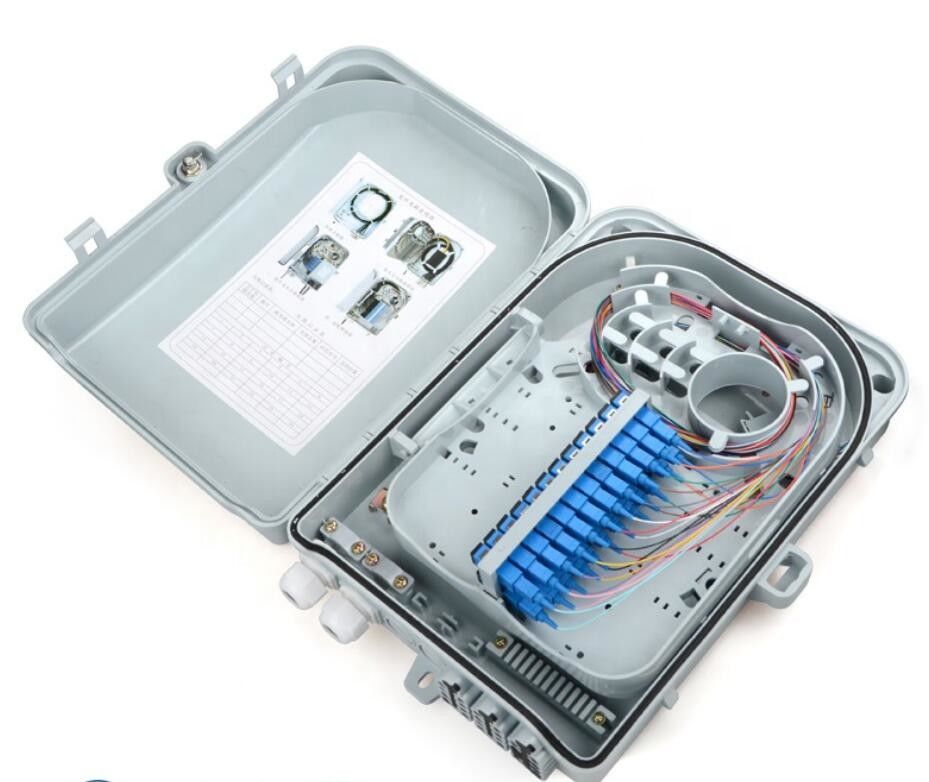 Divisor del casete del 1:16 de la caja de la pared de la fibra óptica o 24 coletas de la base y caja de los adaptadores FTTH FDB