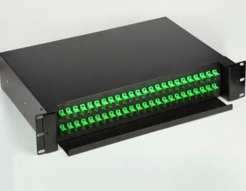 el panel de remiendo portuario 2U 48, el panel de remiendo de fibra del soporte de estante 19 que desliza el tipo
