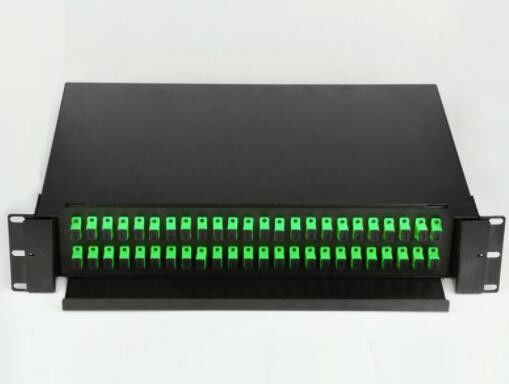 el panel de remiendo portuario 2U 48, el panel de remiendo de fibra del soporte de estante 19 que desliza el tipo