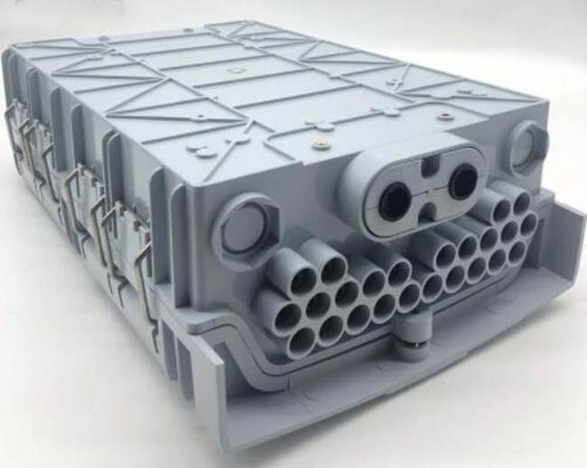 COLOR al aire libre del GRIS de la caja de distribución de la fibra óptica de la base del ABS 24 de DistributionPC de la fibra óptica IP65