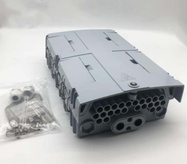 COLOR al aire libre del GRIS de la caja de distribución de la fibra óptica de la base del ABS 24 de DistributionPC de la fibra óptica IP65