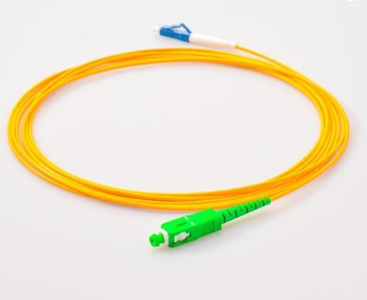 Cordón de remiendo del solo modo del Sc Lc 3M LC a una cara UPC a SC APC 3.0m m