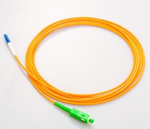 Cordón de remiendo del solo modo del Sc Lc 3M LC a una cara UPC a SC APC 3.0m m