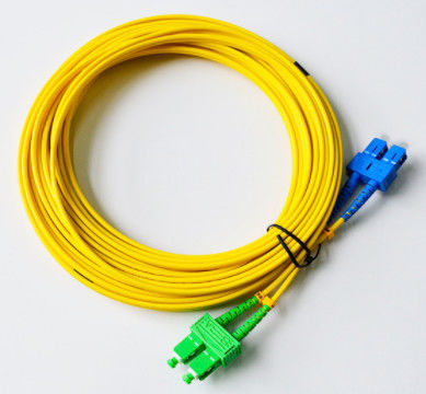 SGS ISO de los 10m del puente de la fibra óptica del duplex SC/UPC-SC/APC 3.0m m del SM