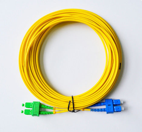 SGS ISO de los 10m del puente de la fibra óptica del duplex SC/UPC-SC/APC 3.0m m del SM
