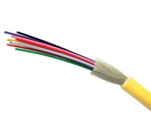Cable interior 1 de Gjfjv 2 4 6 cableado interior/cordón de la coleta del cable óptico de la fibra de la base G652D/de remiendo