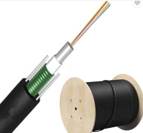 Cable de fribra óptica G652D Unitube de Gyxtw de 12 bases acorazado para los usos aéreos del conducto