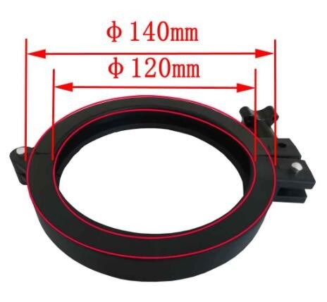 Color negro material de 6 de los puertos del cable de la junta del cierre 24F 48F 72F 96F PP ABS de fibra óptica de la PC