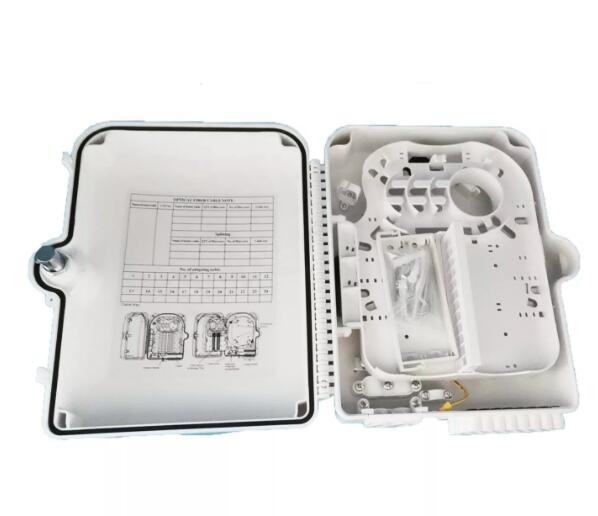 ABS impermeable de los corazones de la caja de distribución de la fibra óptica del conector ODP ODF 24 plástico