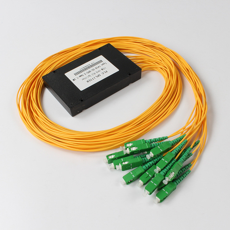 Divisor óptico del PLC del divisor de la fibra del PLC del SC APC 1x16 para FTTX de cabletelevisión